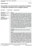 Sustainability and modernization of agricultural irrigation: a comparative assessment of two irrigation schemes