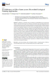 Eco-efficiency of olive farms across diversified ecological farming approaches