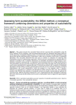 Assessing farm sustainability: the IDEA4 method, a conceptual framework combining dimensions and properties of sustainability