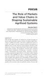 The role of markets and value chains in shaping sustainable agrifood systems