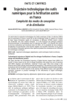 Trajectoire technologique des outils numériques pour la fertilisation azotée en France. Complexité des modes de conception et de distribution