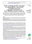 Value seeking, health-conscious or sustainability-concerned? Profiling fruit and vegetable consumers in Euro-Mediterranean countries
