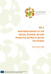 Synthesis report of the initial dynamic action plans for 20 multi-actor platforms