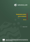 Screening rural data sources