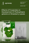 Agronomy, vol. 14, n. 7 - July 2024 - Effects of fungicides on development of Podosphaera aphanis on Strawberry leaves
