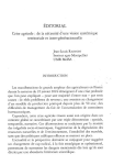 Éditorial - Crise agricole : de la nécessité d'une vision systémique territoriale et inter-générationnelle