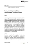 Terres, eau et régimes politiques en Méditerranée et au Proche-Orient