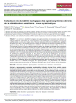 Indicateurs de durabilité écologique des agroécosystèmes dérivés de la télédétection satellitaire : revue systématique