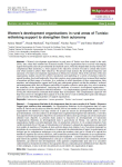 Women's development organisations in rural areas of Tunisia: rethinking support to strengthen their autonomy