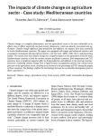 The impacts of climate change on agriculture sector – Case study: Mediterranean countries