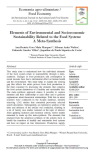 Elements of environmental and socioeconomic sustainability related to the food system: a meta-synthesis