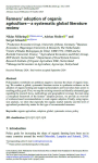 Farmers' adoption of organic agriculture - a systematic global literature review