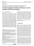 A review on apple cultivation in Morocco: current situation and future prospects