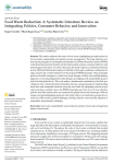 Food waste reduction: a systematic literature review on integrating policies, consumer behavior, and innovation