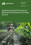 Agriculture, vol. 15, n. 8 - April 2025 - Greenhouse gas emissions as affected by phosphorus fertilizer source