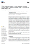 Spatio-temporal evolution of water-regulating ecosystem services values in Morocco’s protected areas: a case study of Ifrane national park