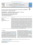 Local actors, farmer decisions and landscape crop diversity in smallholder farming systems: a systems perspective
