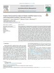 Variance-based sensitivity analysis of climate variability impact on crop yield using machine learning: a case study in Jordan