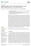 Agri-food supply chain sustainability indicators from a multi-capital perspective: a systematic review