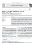 Assessing crop water deficiency for regional adaptation to climate change