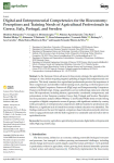 Digital and entrepreneurial competencies for the bioeconomy: perceptions and training needs of agricultural professionals in Greece, Italy, Portugal, and Sweden