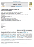 Food processing and sustainability: exploring new multidisciplinary perspectives