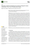 Economic and environmental assessment of organic lemon cultivation: the case of Southeastern Spain
