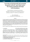 Assessing environmental and economic dynamics in the EU agri-food sector: the impact of imports through a BVAR analysis