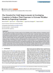 The potential for yield improvements in developing countries to reduce their exposure to extreme weather shocks in exporting countries
