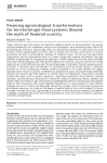 Financing agroecological transformations for territorial agri-food systems: beyond the myth of financial scarcity