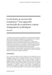 Le territoire au secours des transitions ? Une approche territoriale des transitions comme changements systémiques