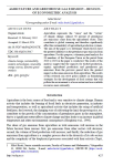 Agriculture and greenhouse gas emission - results of econometric analysis