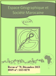 Espace géographique & société marocaine, n. 79 - Novembre 2023 - Spécial études marocaines 
