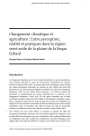 Changement climatique et agriculture : entre perception, réalité et pratiques dans la région semi-aride de la plaine de la Beqaa (Liban)