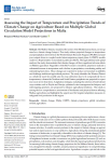 Assessing the impact of temperature and precipitation trends of climate change on agriculture based on multiple global circulation model projections in Malta