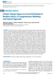 Climate change impact on cereal production in Northern Africa: a comprehensive modeling and control approach