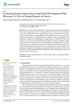 Evaluating farmer satisfaction from rural development plan measures: a case of young farmers in Greece