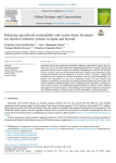 Balancing agricultural sustainability and conservation: strategies for resource intensive systems in Spain and beyond