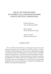 Pour une exploration du modèle de la permaentreprise dans le secteur alimentaire