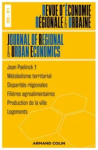 Revue d'Économie Régionale & Urbaine, n. 4 - Octobre 2025