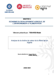 Analyse de la chaîne de valeur de la filière lait en Algérie
