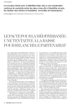 Le Pacte pour la M&eacute;diterran&eacute;e: une tentative &agrave; la baisse pour relancer le partenariat