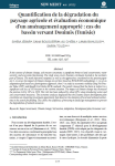 Quantification de la d&eacute;gradation du paysage agricole et &eacute;valuation &eacute;conomique dun am&eacute;nagement appropri&eacute; : cas du bassin versant Douimis (Tunisie)