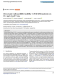 Direct and indirect effects of the COVID-19 pandemic on EU agri-food trade