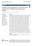 Climate change adaptation in agriculture food supply chains: a bibliometric and content analysis