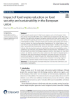 Impact of food waste reduction on food security and sustainability in the European union