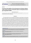 Economic vulnerability of cereal production in Northern Algeria under climate change: cost-benefit analysis of adaptation strategies using DSSAT-SWOT