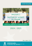 Catalogue des masters 2, masters of science du CIHEAM soutenus au CIHEAM Montpellier 2024/2025