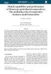 Digital capabilities and performance of Moroccan agricultural cooperatives: the mediating role of cooperative business model innovation