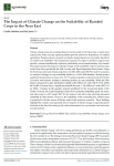 The impact of climate change on the suitability of rainfed crops in the Near East